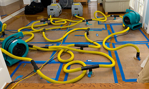 Professional Storm Water Damage Restoration technician working in Petersham, MA